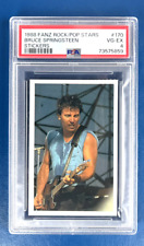 1988 Bruce Springsteen Music Card PSA 4 Fanz Rock/Pop Stars Stickers  # 170 HOF picture