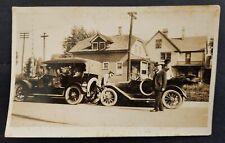 1917 antique LEANING VALLEY INN neemah CAPT METZ cranking car WILLIAMSON HEWITT  picture