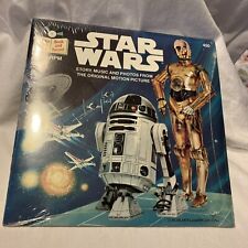 Vintage 1979  Star Wars 24 Page Read-Along Book and 33 1/3 Record #450 Sealed picture