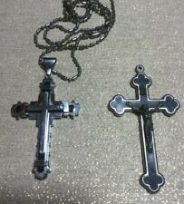 2 Cross Crucifixes Made in Italy with 1 necklace. 