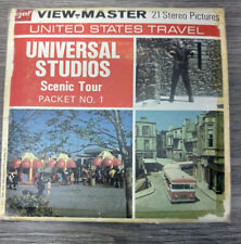 Universal Studios Scenic Tour View-Master 3 Reels Packet Tram Tour Vintage 1974 picture