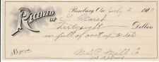 U.S. Received Of G. Marsh 1910 Thirty Eight Dollars In Full Acc. Receipt   41782 picture