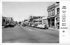 Main Street looking West Santa Paula California 1950s OLD PHOTO picture