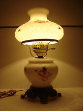 Vintage Hedco Inc. Hurricane Victorian GWTW Parlor Lamp Floral Really Nice picture