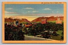 Bird's-Eye View Of Ogden Utah Vintage Posted 1944 Linen Postcard picture