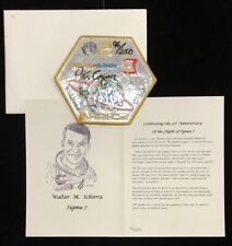 WALLY SCHIRRA SIGMA 7 50 YRS PATCH & ART CARD SIGNED BY DESIGNER / 250 picture