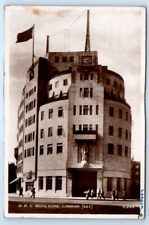 RPPC LONDON B.B.C. Building ENGLAND UK Postcard picture