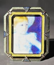 Jay Strongwater Swarovski Crystal Art Deco Double Edge Frame 2