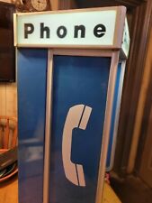 Benner-Nawman Vintage 60s? Telephone Pay Phone Booth W/ Light Stunning Example  picture