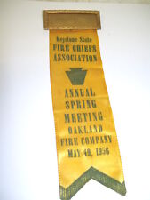 Oakland PA 1956 Ribbon and Medal Fire Chief's Spring Meeting  picture