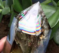 1150g  Rainbow Natural Smoky Citrine Yellow Quartz Crystal Point Healing picture