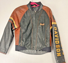 Vintage Harley-Davidson Genuine Leather Speedway Racing Jacket Large picture
