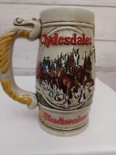 1983 Budweiser Anheuser Busch Holiday Clydesdales Beer Stein Mug - Ceramarte Co. picture