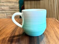 Anthropologie Suite One Studio Hand-Painted Seafoam Green Mug - 16 oz picture