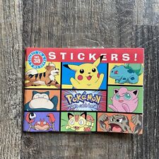 Vintage Pokémon Stickers Sticker Time Fun And Games Book No 38 Old Stock Pikachu picture