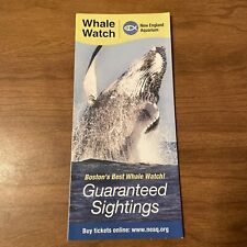 2008 Advertising Brochure New England Aquarium Whale Watch Schedule picture