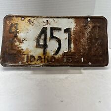 1954 Vintage Idaho  License Plate picture