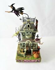 Jim Shore Haunted House Wicked Lighted Sound Witch Animated Halloween - DAMAGED picture