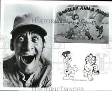 1978 Press Photo Jim Varney and comic characters in Raggedy Ann and Andy picture