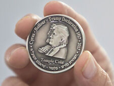 King Cyrus Half Shekel Donald Trump Jewish Temple Mount Israel Coin Original New picture
