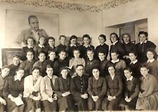 1948 ORIGINAL Snapshot Soviet Era Women's School Students Portrait Photo picture