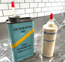 2 Vintage Hammond Organ Company Generator Oil containers picture