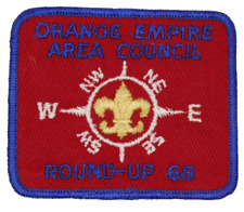 MINT Vintage 1968 Round-Up Orange Empire Area Council Patch California CA Scouts picture