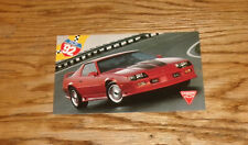 Original 1992 Chevrolet Camaro Sports Coupe Postcard 92 Chevy picture