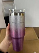 Starbucks Stainless Steel Vacuum Car Hold Straw Shiny Gradient Purple picture