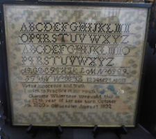 Antique 1832 Signed 19th Century Embroidery Sampler picture