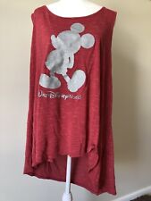 Red 3x Glitter Disney Tank Top Mickey Mouse picture