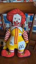 Vintage DEADSTOCK 1983 Ronald McDonald Stuffed Plush Doll Toy Rare picture