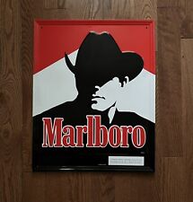 Vintage Marlboro Cigarettes - Marlboro Man Metal Sign - 17.5” x 21.5” picture