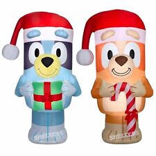 Bluey & Bingo 5 FT Christmas Airblown Light Up Yard Inflatables Blow Up Gemmy picture