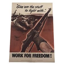 Vintage Original WWII WW2 Poster 