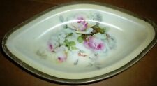 STUNNING ANTIQUE O & E.G. ROYAL AUSTRIA PLATTER HANDPAINTED ROSES GEORGES SIGNED picture