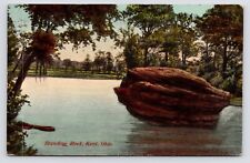 c1908~Historic Standing Rock~Cuyahoga River~Scenic~Kent Ohio OH~Antique Postcard picture