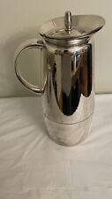 Vintage MCM Stainless Coffee Carafe For Hot Or Cold / Glass Inside / Near Mint picture