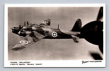 RPPC RAF Vickers Wellington Long Range Medium Bomber FLIGHT Photograph Postcard picture
