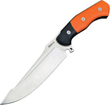 Begg Knives Alligator Orange & Black G10 14C28N Fixed Blade Knife w/ Sheath 049 picture