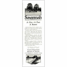 1926 Savannah Georgia: A City Port Resort Vintage Print Ad picture
