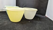 Vintage Tupperware Kitchen Fresh Food Plastic Small Bowl With Lid picture