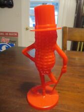 RARE MR. PEANUTS FIGURAL PLASTIC BANK 8.5'' MADE IN USA VINTAGE NUT CO BANK picture