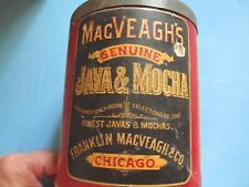 ANTIQUE MACVEACH'S JAVA & MOCHA COFFEE CAN picture