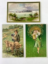 Lot of 3 Vintage Postcards: IRISH St. PATTY'S DAY EASTER picture