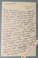●L.A.S Wladimir d'ORMESSON Lézignan la Cèbe Pasteur Vallery Radot Turkey letter picture