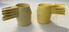 Vintage Tupperware Yellow Measuring Cups Complete 5 Piece Sets TWO SETS picture