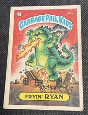 Vintage 1985 Fryin' Ryan Garbage Pail Kids Topps Sticker Card #54a picture