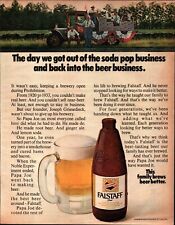 Falstaff Brewing back into the beer business 1969 Print Ad 13.5x10