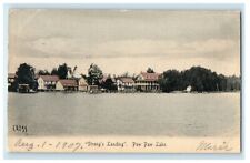 1907 Strongs Landing Paw Paw Lake Michigan MI Posted Antique Postcard picture